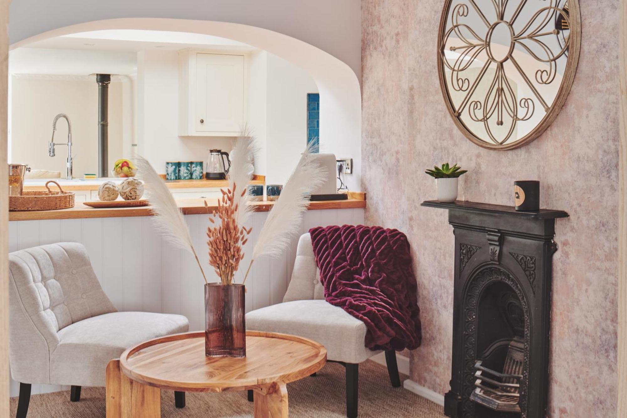 The Lansdowne Guest House Bourton-on-the-Water Exterior foto A fireplace in a home